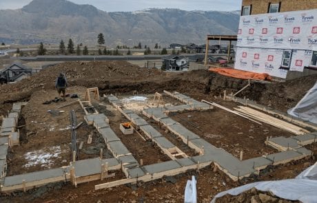 new residential construction foundation