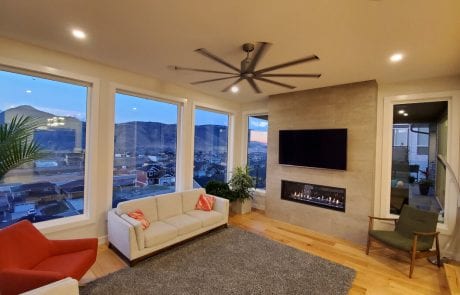 new residential construction - 2068 Galore - living room with fire place