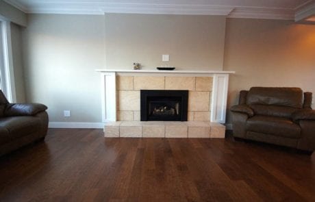 completed residential renovation 6th ave - Living room fireplace