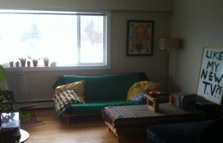 before apartment renovation - living room