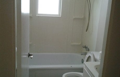 before apartment renovation - bathroom