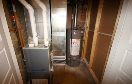 completed residential renovation 6th ave - furnace room