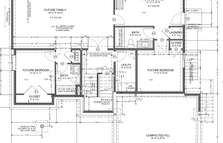 Basement floor plan of Custom Home by Motivo Design Group Inc