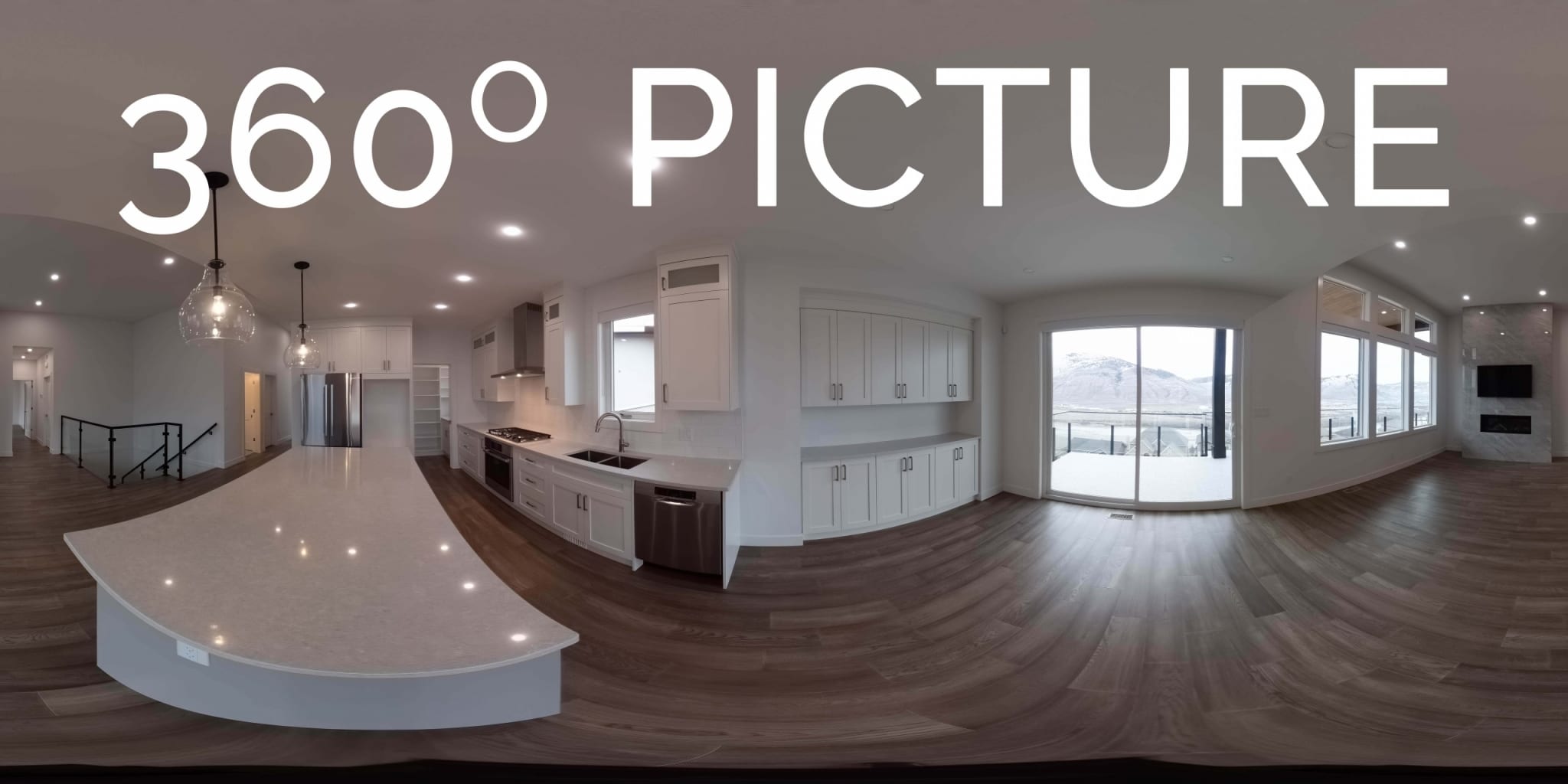 Custom Home Great room 360 picture