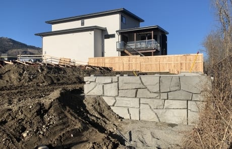 Verti-Block Retaining wall side view