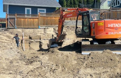 Foundation excavation